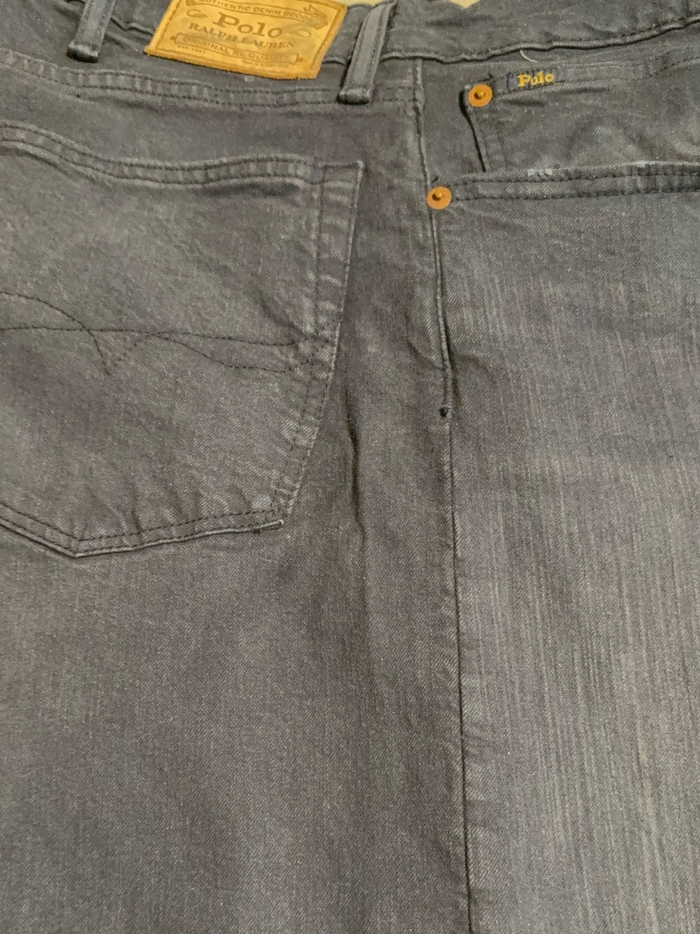 Polo by Ralph Lauren Men's Charcoal Gray Relaxed Jeans